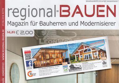 Blockhäuser Mikado und Espoo im Regional Bauen Magazin