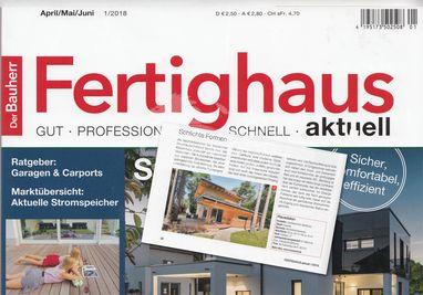 Blockhaus Kalevala von LéonWood in Magazin "Fertighaus Aktuell"