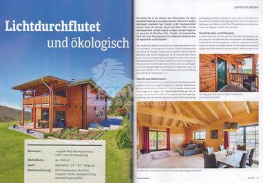 LéonWood, Blockhaus Villa Certaldo, Fachzeitschrift, Magazin, Bauidee