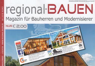 Blockhäuser von LéonWood im regional bauen Magazin im Juni 2018