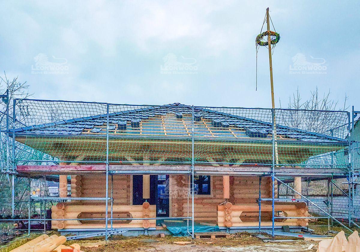 Rundstammhaus „Mini 80" im Dahme-Spreewald - Januar 2020 ...