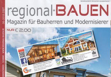 Blockhäuser Mikado und Espoo von LéonWood in aktueller Ausgabe des regional bauen Magazins