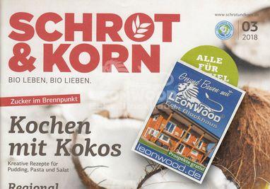 Rundstammhaus Mikado von Leonwood in Bio-Magazin Schrot & Korn