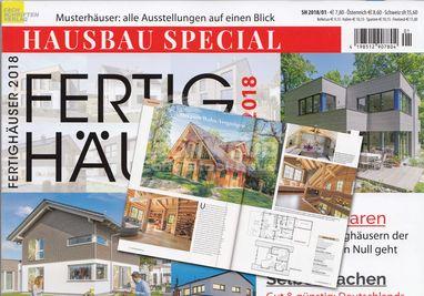 Blockhaus Nordwind in Magazin Fertighäuser 2018 