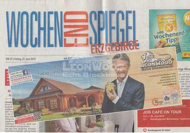 LeonWood im Wochenendspiegel Erzgebirge, Benefizlauf, Oberwiesenthal, Jens Weißflog