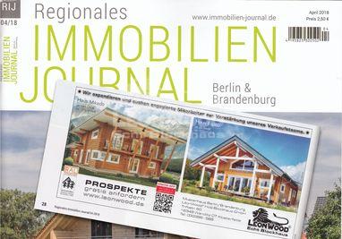 Blockhäuser Espoo und Mikado im Regionalem Immobilienjournal zu finden