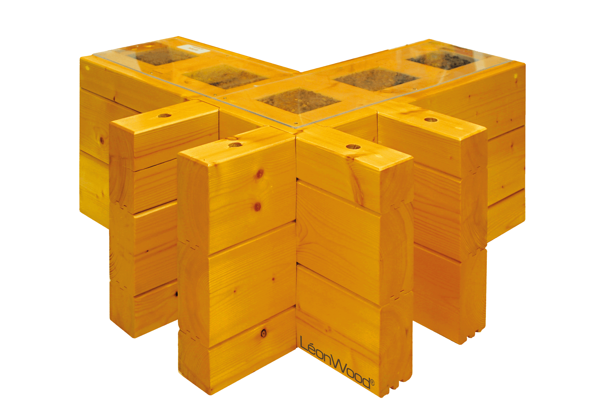 Die BIO-Doppelwand® von LéonWood® verfügt über hervorragende Wärmedämmeigenschaften und schafft die Basis für ein wohliges Gefühl im Holzhaus.