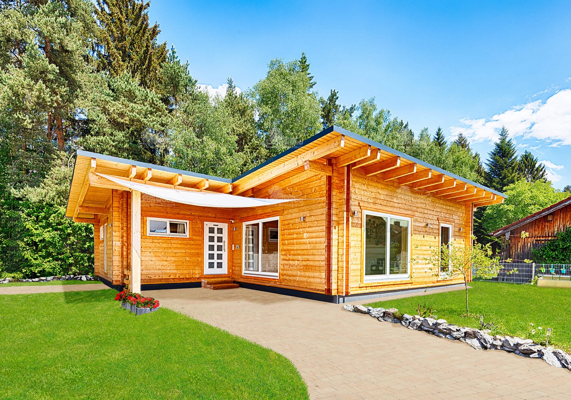 Blockhaus Flatwood Green 90