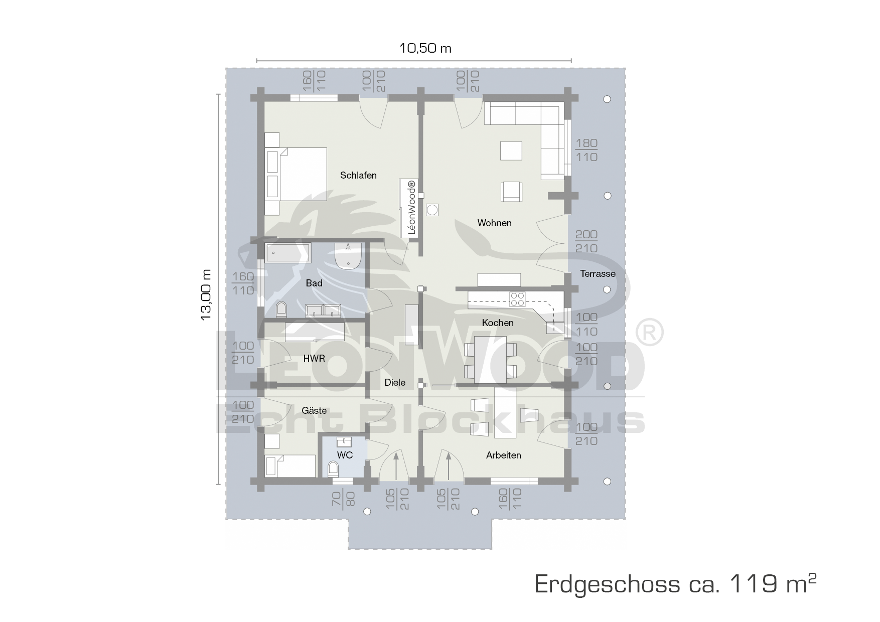 Blockhaus Mikado bel étage