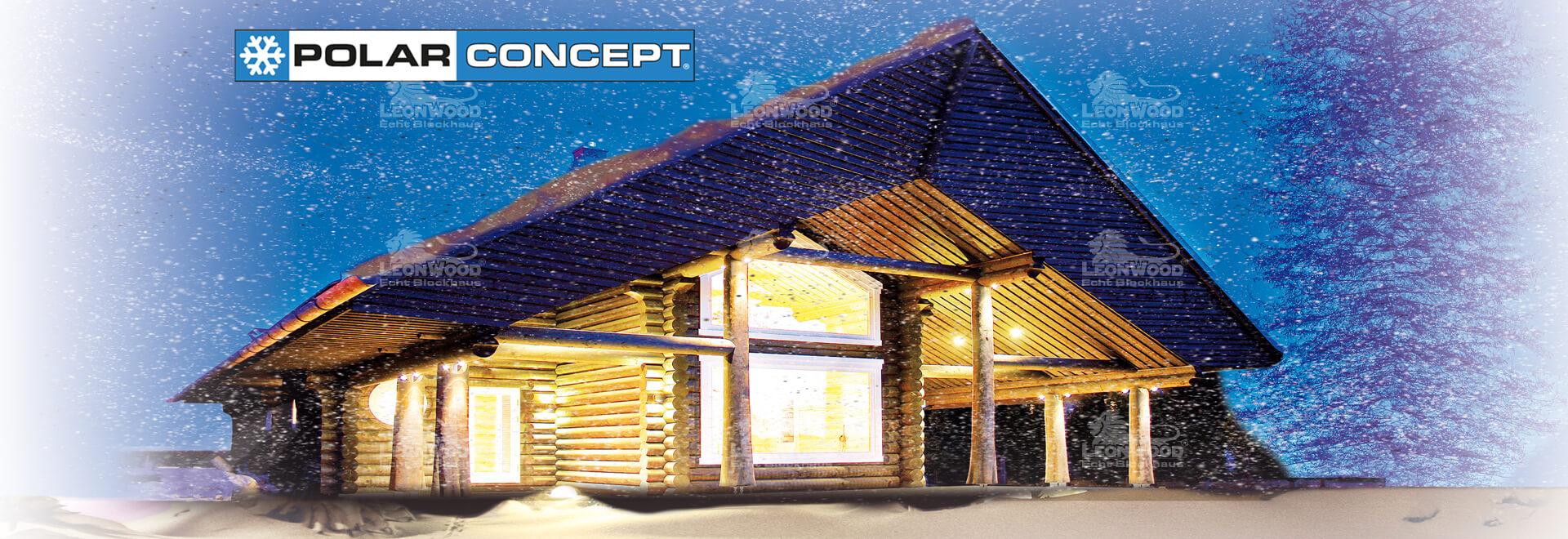 Niedrigenergiehaus in Blockbauweise