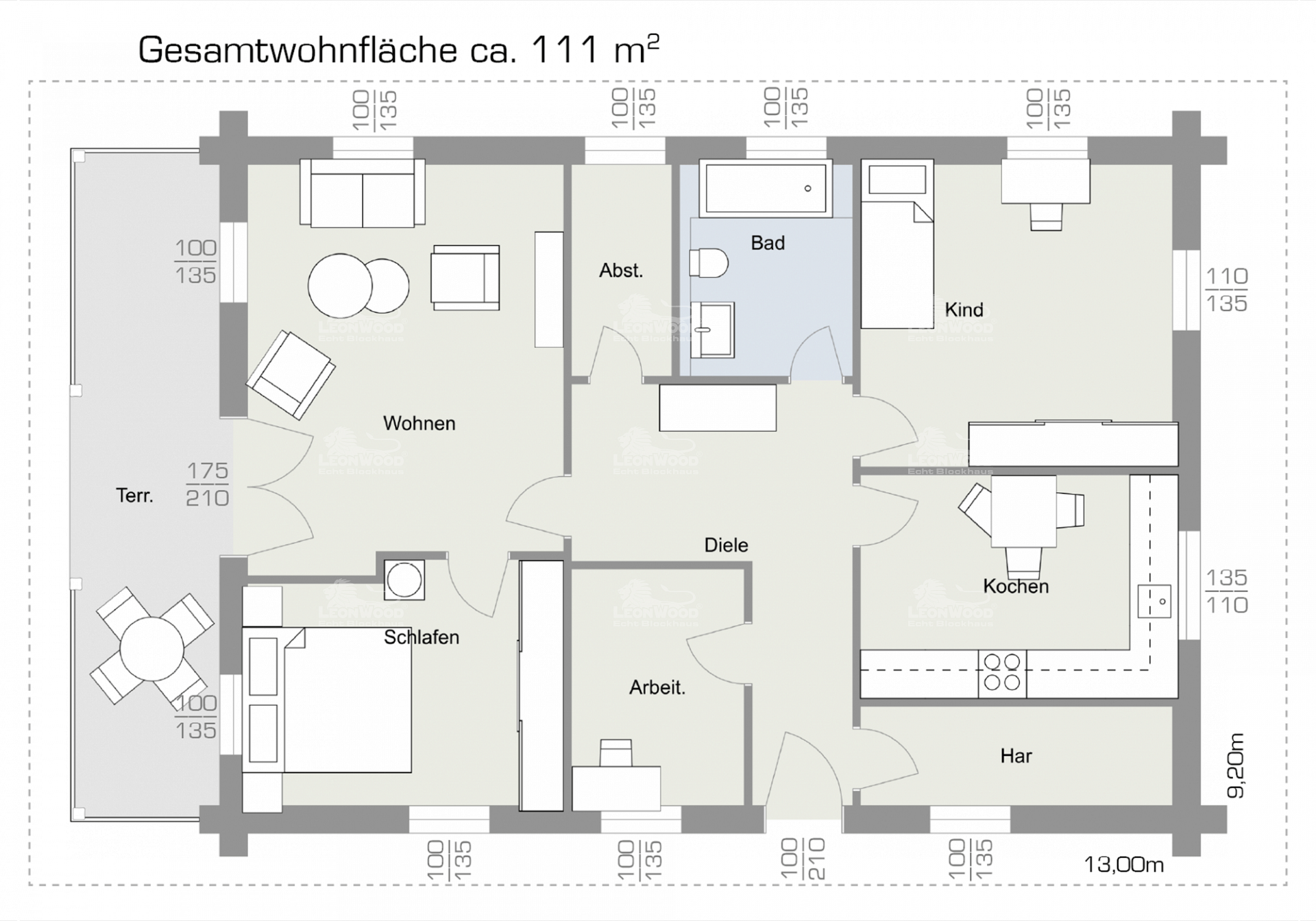 Holzhaus Classic 100