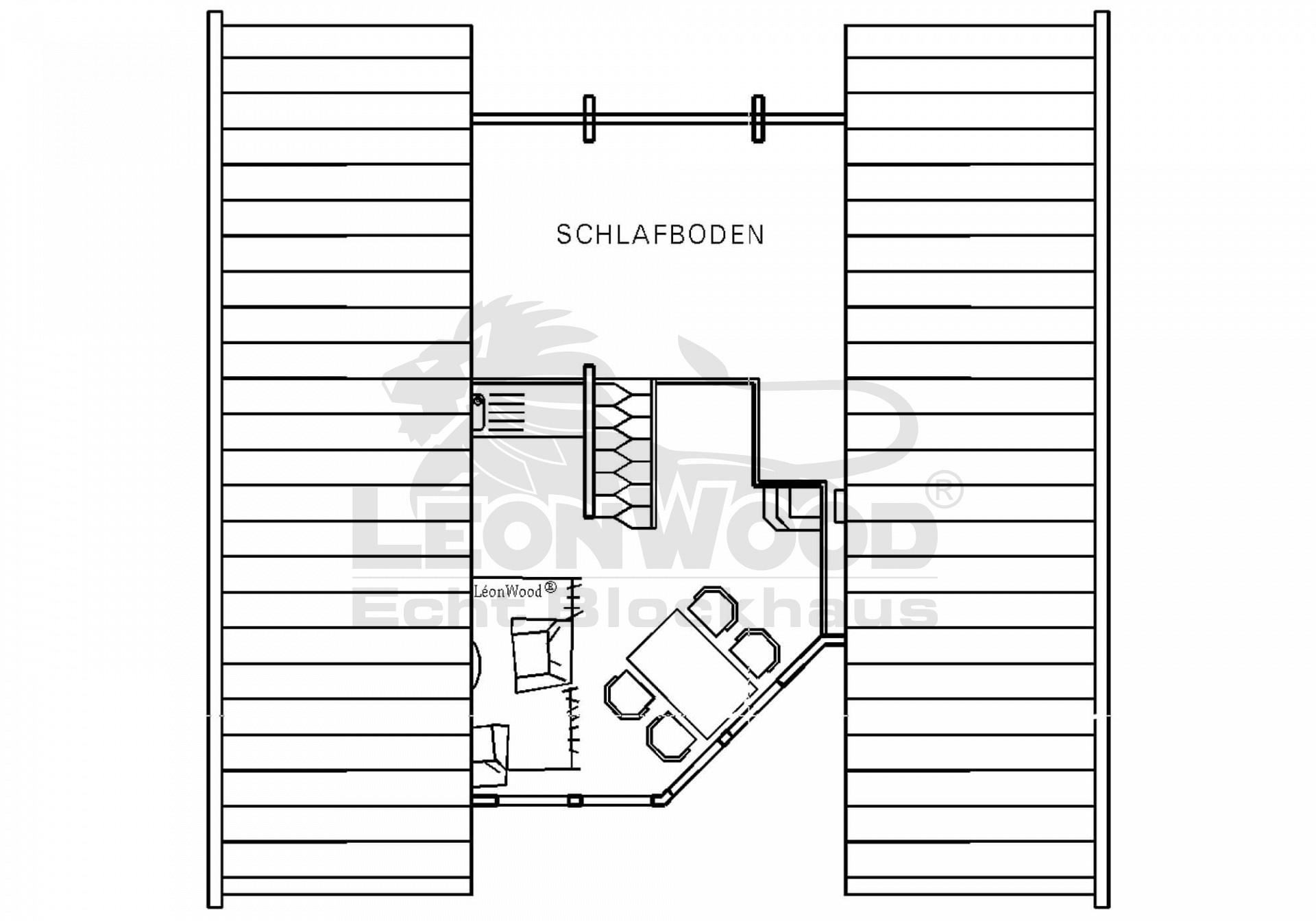 Holzhaus Leosun Adria 55