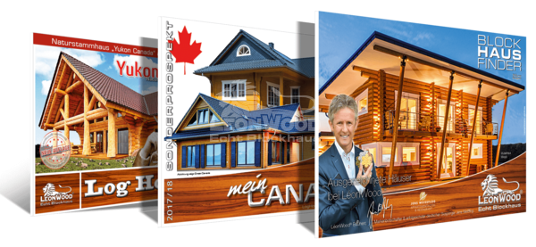 Prospekte - LéonWood® Broschüren zum Holzhausbau