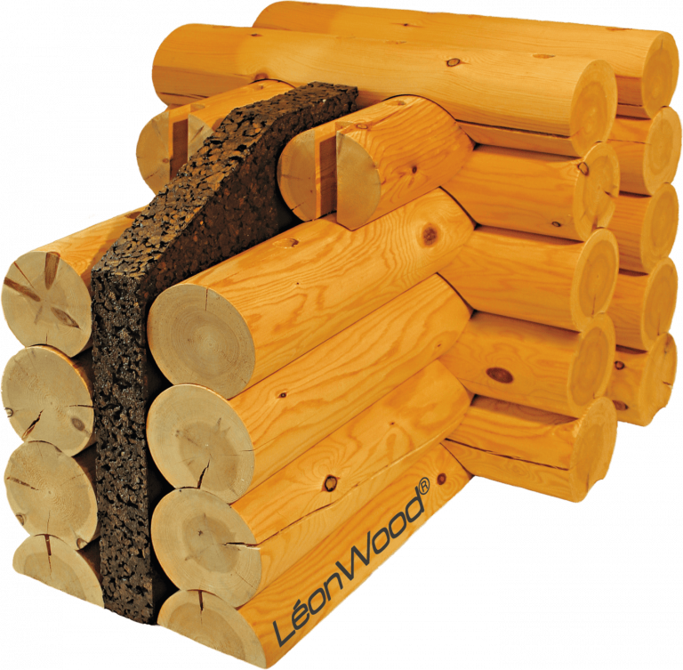 BIO-Doppelwand® round Wandaufbau von LéonWood®