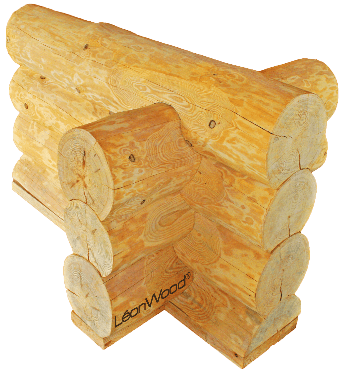 Naturstamm round Rundstammhaus von LéonWood®