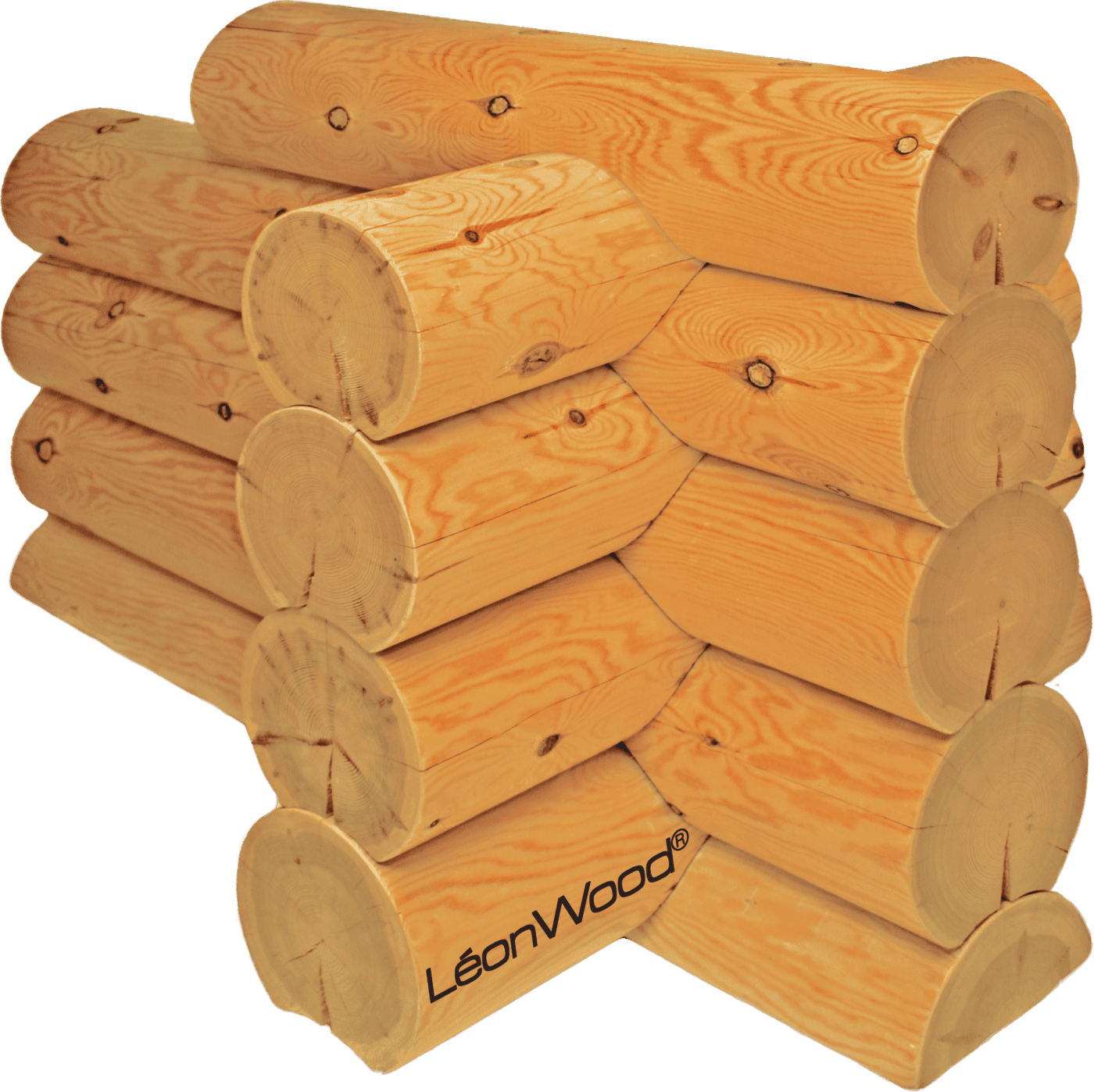 Nordic✮round Rundstamm Blockhaus von LéonWood®