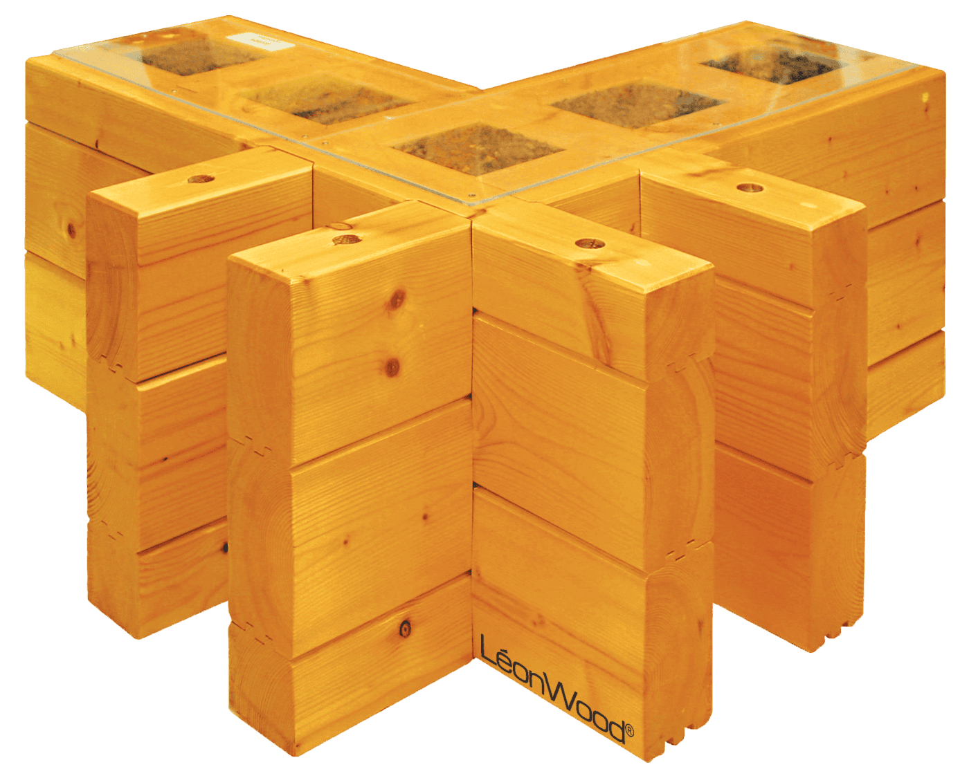 BIO-Doppelwand® Wandaufbau im Holzhaus von LéonWood®